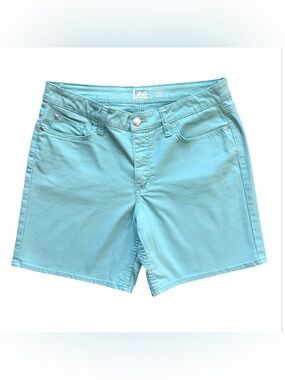 Lee Women's Aqua Blue Jean Cotton Shorts Sz.12